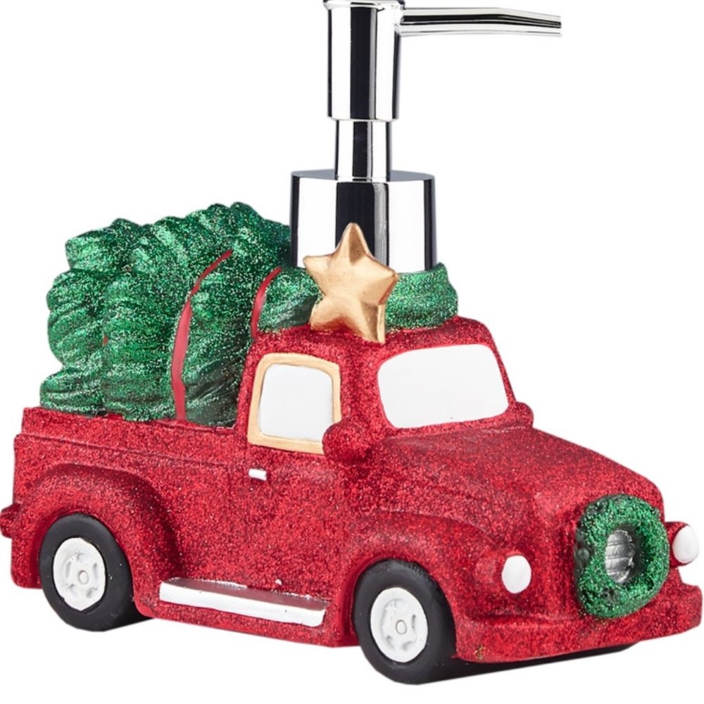 *CHRISTMAS CLEARANCE*  Decor Studio Holiday Truck Lotion Pump